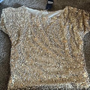 Fabulous Gold Sequin off shoulder top